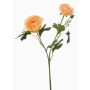 Rameau décoratif de renoncules FLORANCE, couleur pêche, 45cm