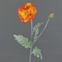 Fleur artificielle coquelicot LISSIE, orange, 70cm, Ø12cm