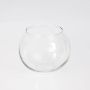 Vase rond / Photophore boule TOBI EARTH, en verre transparent, 12cm, Ø14cm