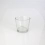 Petit Vase / Porte-bougie ALENA en verre, transparent, 10,5cm, Ø11,5cm