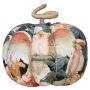 Citrouille décorative AKUNA en coton, faite main, motif kakadu, multicolore, Ø23cm