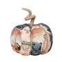 Citrouille décorative AKUNA en coton, faite main, motif kakadu, multicolore, Ø13cm