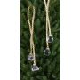 Pendentif de Noël cordon TAYLER avec diamants acryliques, or, 40cm, Ø3cm