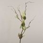 Branche de saule torsadé artificielle RODRIK, mousse, fougère, vert-brun, 90 cm