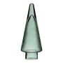 Sapin de Noël décoratif en verre RICON, métallisé, vert, 26cm, Ø9,5cm