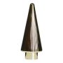 Sapin de Noël décoratif en verre RICON, métallisé, or, 26cm, Ø9,5cm