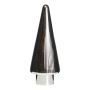 Sapin de Noël décoratif en verre RICON, métallisé, argent, 31,5cm, Ø11,5cm
