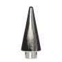 Sapin de Noël décoratif en verre RICON, métallisé, argent, 26cm, Ø9,5cm