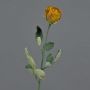 Fausse rose FREIDA, collection écologique, orange-jaune, 60cm, Ø4cm