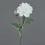 Branche fleurie artificielle Dahlia GINGER, collection écologique, blanc-lilas, 60cm, Ø10cm