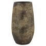 Vase à plantes en céramique AROON avec veinures, vert antique, 50 cm, Ø 26 cm