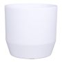 Pot de fleurs en céramique LENAS, blanc mat, 13,3cm, Ø13,5cm