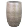 Vase en céramique AGAPE avec veinure, blanc-brun, 50cm, Ø32cm