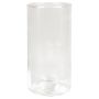 Vase à fleurs cylindrique SANNY en verre, transparent, 20cm, Ø10cm