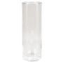 Vase en verre cylindrique SANYA OCEAN, transparent, 25cm, Ø10cm