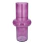 Vase décoratif ELSABEA, verre recyclé, violet-transparent, 31cm, Ø15cm