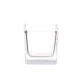 Bougeoir KIM AIR en verre, transparent, 6x6x6cm