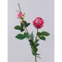 Rose synthétique CARUSA, fuchsia, 80cm, Ø8cm