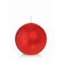 Bougie ronde MAEVA, rouge, Ø10cm, 46h - Made in Germany