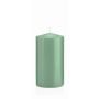 Bougie votive / bougie cylindrique MAEVA, vert, 15cm, Ø8cm, 69h - Made in Germany