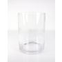 Vase cylindrique / Vase en verre SANSA EARTH, transparent, 25cm, Ø18,5cm