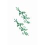 Élément décoratif en cire Branches WITALINA, lot de 2, vert foncé, 8x3cm