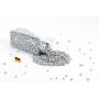 Perles décoratives / billes d'argile PERLA, argent scintillant, 2-8mm, bouteille de 605ml, fabriqué en Allemagne