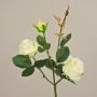 Branche de roses artificielles DELILAH, crème-blanc, 55cm, Ø6cm