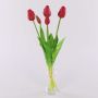 Bouquet de tulipes synthétiques LONA, rouge, 45cm, Ø15cm