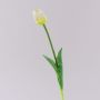 Tulipe synthétique LONA, blanc-vert, 45cm, Ø4cm