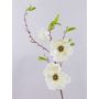 Branche de magnolia artificielle FINAH, blanc crème, 90 cm, Ø 9-15 cm