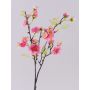 Branche de cerisier artificielle SOEY avec fleurs, rose-fuchsia, 45cm, Ø2-4,5cm