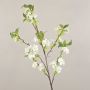 Fleur artificielle: branche de cerisier MATSUDA avec fleurs, crème-blanc, 130cm, Ø6-11cm