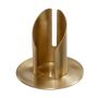 Bougeoir en laiton CONSTANCE, pour bougies d'environ Ø4cm, finition brossée mate, or, 8cm, Ø9cm