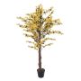 Arbre artificiel Forsythia MISAKI, troncs naturels, avec fleurs, jaune, 150cm