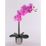 Orchidée artificielle Phalaenopsis EMILIA, pot décoratif, rose vif, 45 cm