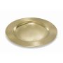 Porte-bougie rond en métal GREGORIA, pour bougies de Ø8 à 10cm, doré, Ø8-10cm, Ø14cm