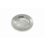Porte-bougie rond en métal GREGORIA, pour bougies de Ø8 à 10cm, argenté, Ø8-10cm, Ø14cm