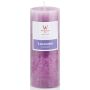 Bougie parfumée rustique ASTRID, Lovely Lavender, violet, 13cm, Ø6,8cm, 60h