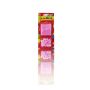 Bougies d'anniversaire LULUNA avec 20 bougies et 20 supports, rose, 6,5cm, Ø0,5cm