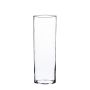 Vase en verre cylindrique SANYA FIRE transparent, 50cm, Ø19cm
