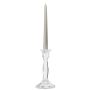 Support de bougie en verre ANAMARIA pour bougies cylindriques, transparent, 19cm, Ø6cm