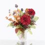 Bouquet d'automne décoratif HELENA, dahlia, rouge, 40cm, Ø35cm