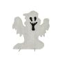 Élément décoratif d'Halloween: silhouette de fantôme SPOOKY GHOST, blanche, 58cm