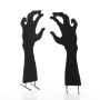 Décoration d'Halloween: silhouette de mains SPOOKY HANDS, noire, 40cm