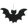 Élément décoratif d'Halloween: silhouette de chauve-souris SPOOKY BAT, noire, 32cm