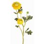 Fleur en tissu Renoncule NOEMIE, jaune, 65cm, Ø4-8cm