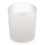Bougie en cire MAHESH en verre, blanc mat, 8,3cm, Ø7,3cm, 30h