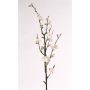 Branche décorative de pommier en fleurs SADAKA, blanc-rose, 85cm