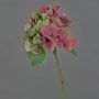 Hortensia en plastique CHIDORI, rouge-vert, 30cm, Ø13cm